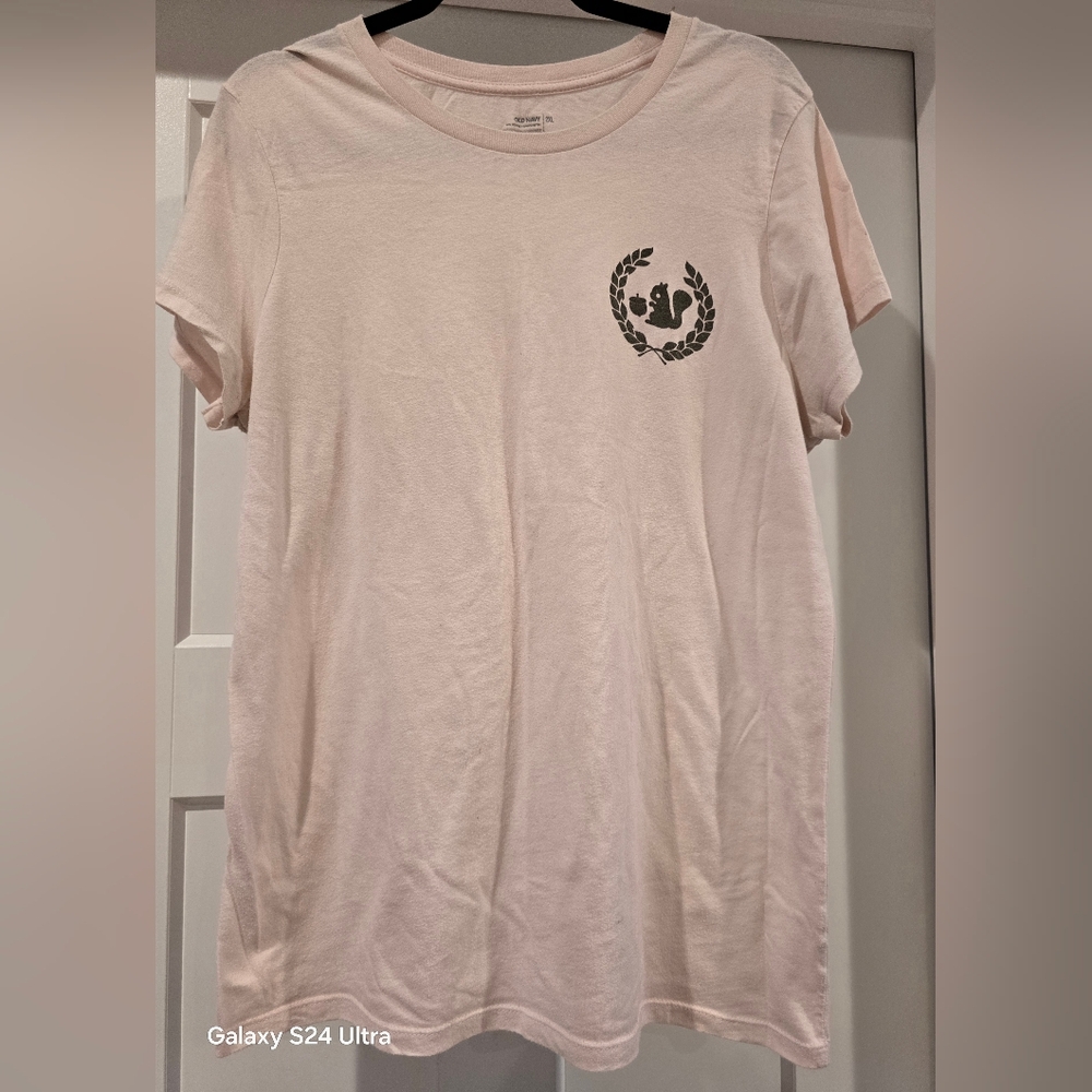 Old Navy Light Pink Crewneck Tee